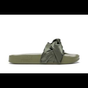 Fenty x Puma by Rihanna Satin Bow Slide 5 Olive